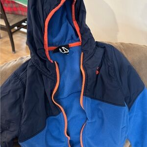 Under Armor Blue and Orange Hooded Jacket